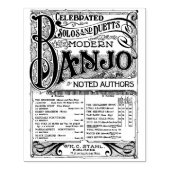 Exclusieve  banjo — Kunststempel Rubberstempel (Afrduk)