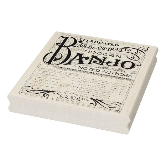 Exclusieve  banjo — Kunststempel Rubberstempel (Stempel)