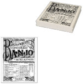 Exclusieve  banjo — Kunststempel Rubberstempel (Gestempeld)