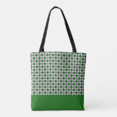 Exclusieve Batik Two Tone Pattern Green Edition Tote Bag (Achterkant)