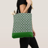 Exclusieve Batik Two Tone Pattern Green Edition Tote Bag (Dichtbij)
