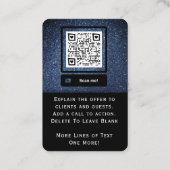 Exclusieve beloningen Kaart Security Tech Professi Klantenkaartje (Achterkant)