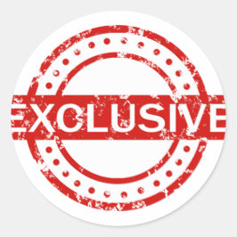 Exclusieve Classic ronde Sticker, mat Ronde Sticker