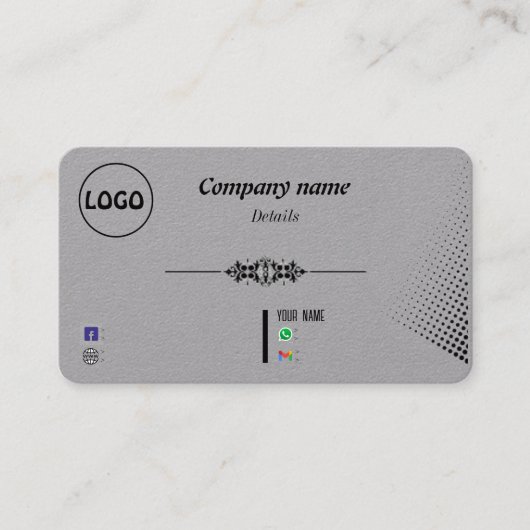 exclusieve design business card visitekaartje (Voorkant)