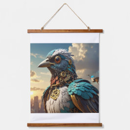 Exclusieve digitale download: Steampunk-uil kunst Hangend Wandkleed