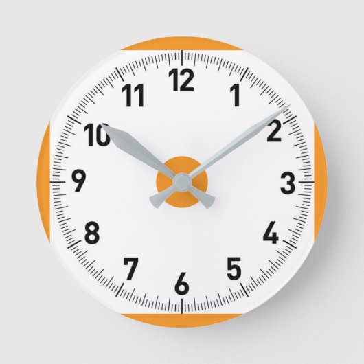 Exclusieve eenvoudige stijlvolle wandklok (Voorkant)