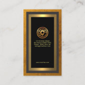 Exclusieve exquise Gold Retangles Chauffeur Visitekaartje (Achterkant)