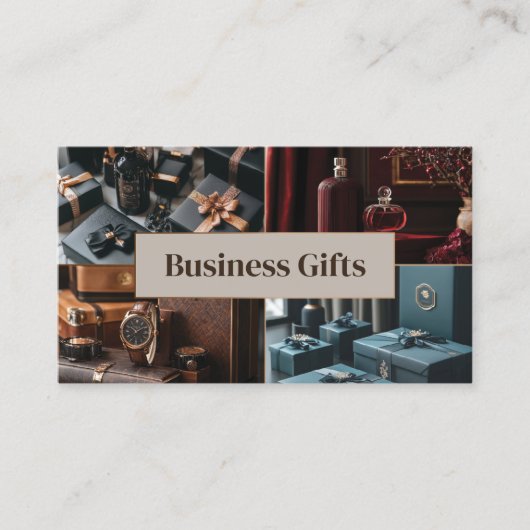 Exclusieve gepersonaliseerde cadeaus voor zakenpar visitekaartje (Voorkant)