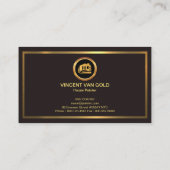 Exclusieve Gold Home-verfservices Visitekaartje (Achterkant)