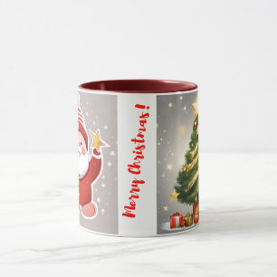 Exclusieve kerst Mok: rode kerstman, sprankelende Mok