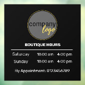 EXCLUSIEVE KLEINE KANTOORUREN AFSPRAAK WIT RAAMSTICKER (Vel 3)