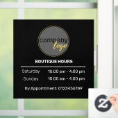 EXCLUSIEVE KLEINE KANTOORUREN AFSPRAAK WIT RAAMSTICKER (Huis)