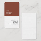 Exclusieve linen Special Brown, uniek, modern Visitekaartje (Voorkant / Achterkant)