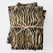 Exclusieve Luxury Black en Gold Pattern-cadeau Inpakpapier Vel (In situ)