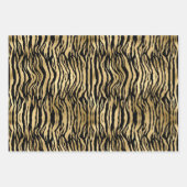 Exclusieve Luxury Black en Gold Pattern-cadeau Inpakpapier Vel (Voorkant)