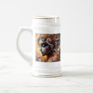 Exclusieve mok krishna geschilderd