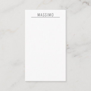 Exclusieve Persoonlijke Klassieke Zwarte Witte Eig Informatiekaartje