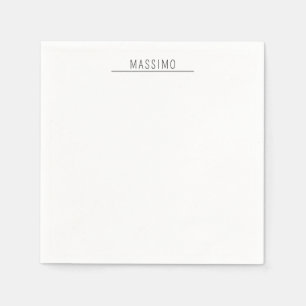 Exclusieve Persoonlijke Klassieke Zwarte Witte Eig Servet