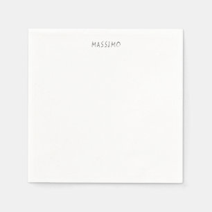 Exclusieve Persoonlijke Klassieke Zwarte Witte Eig Servet