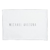 Exclusieve persoonlijke moderne naam Minimalist to Kussensloop (Voorkant)