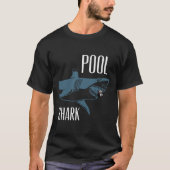Exclusieve pool haai biljart Hustler T Shirt voor (Voorkant)