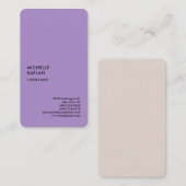 Exclusieve professionele unieke visitekaartje (Voorkant / Achterkant)