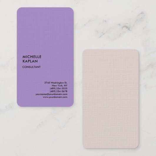 Exclusieve professionele unieke visitekaartje (Voorkant / Achterkant)