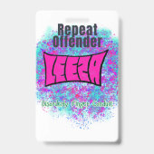 Exclusieve recidive-badge badge (Achterkant)