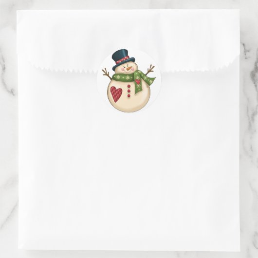 Exclusieve Snowman Sticker (Tas)