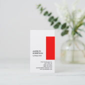 Exclusieve Special Red White Unique Visitekaartje (Staand voorkant)