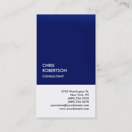 Exclusieve speciale Donkerblauw Wit Uniek Visitekaartje