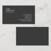 Exclusieve speciale grijze rendy visitekaartje (Voorkant / Achterkant)
