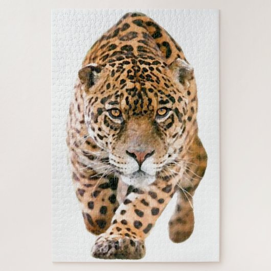 Exclusieve speciale jaguar-ogen legpuzzel (Verticaal)