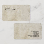Exclusieve speciale lichte bruine-stenen muur tren visitekaartje (Voorkant / Achterkant)