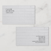 Exclusieve speciale lichte grijze wandbekleding visitekaartje (Voorkant / Achterkant)