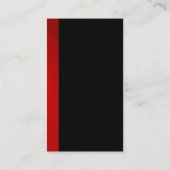 Exclusieve speciale Red Black Modern Unique Visitekaartje (Achterkant)