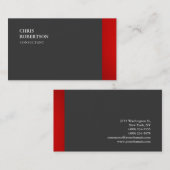 Exclusieve speciale vlek Red Grey Trendy Visitekaartje (Voorkant / Achterkant)