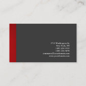 Exclusieve speciale vlek Red Grey Trendy Visitekaartje (Achterkant)