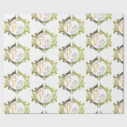 exclusieve tekenstijl cadeaupapier (Vlak)