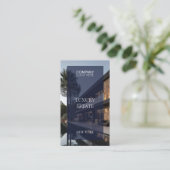 Exclusieve vastgoedfoto Luxe makelaar Visitekaartje (Staand voorkant)