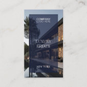 Exclusieve vastgoedfoto Luxe makelaar Visitekaartje (Voorkant)