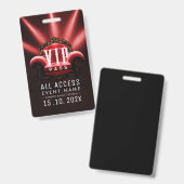 Exclusieve VIP-toegangsevenement Badge (Voor- en achterkant)