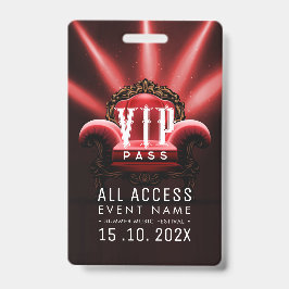 Exclusieve VIP-toegangsevenement Badge