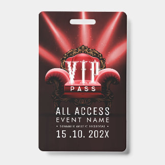 Exclusieve VIP-toegangsevenement Badge