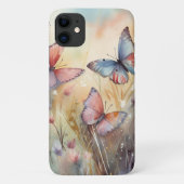 Exclusieve vlinder bloesem lente telefoonhoes Case-Mate iPhone case (Achterkant)