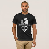Exclusieve Vrede en Liefde voor All World design T-shirt (Voorkant volledig)