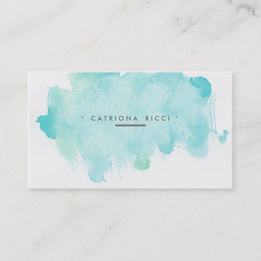 Exclusieve Waterverf Visitekaartje (Voorkant)