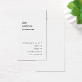 Exclusieve zwart-wit moderne unieke profielkaart visitekaartje (Bureau)