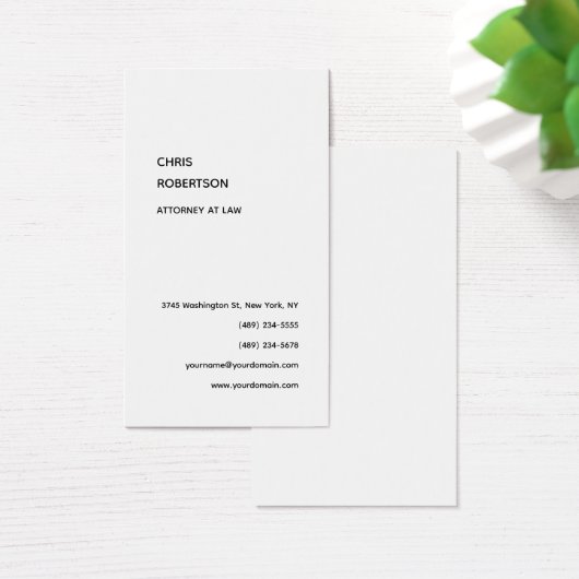 Exclusieve zwart-wit moderne unieke profielkaart visitekaartje (Bureau)