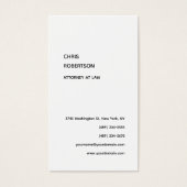 Exclusieve zwart-wit moderne unieke profielkaart visitekaartje (Voorkant)